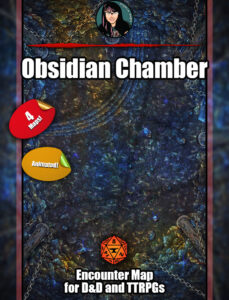 Obsidian Chamber - animated battle map pack with Foundry VTT