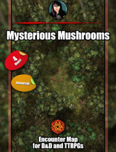 Mysterious Mushrooms - animated battle map pack with Foundry VTT