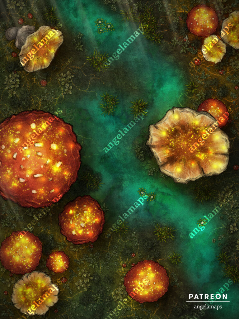 Bog animated battle maps for TTRPGs