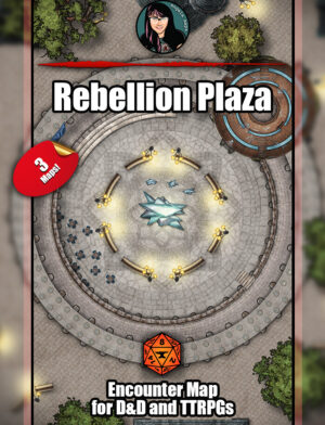 Rebellion Plaza -  battle map pack with Foundry VTT