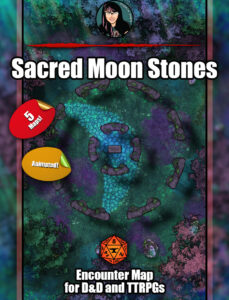Sacred Moon Stones - animated battle map pack with Foundry VTT