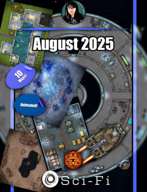 August 2025 Scifi - animated battle map pack with Foundry VTT