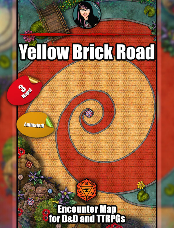 Yellow Brick Road - animated battle map pack with Foundry VTT