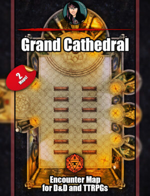 Grand Cathedral - battle map pack with Foundry VTT
