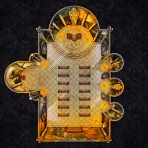 Grand cathedral, angelic version, battle map for VTTs