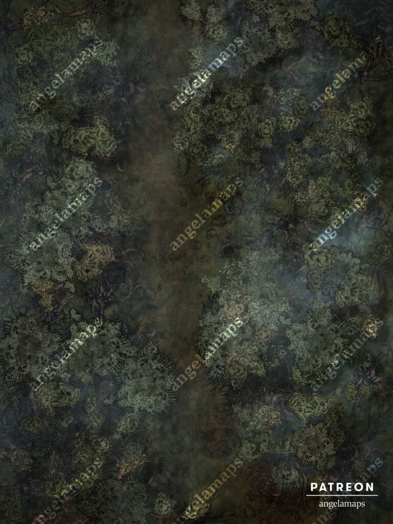 Haunted forest animated battle map pack for FVTT