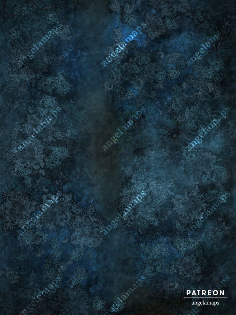 Haunted forest animated battle map pack for FVTT