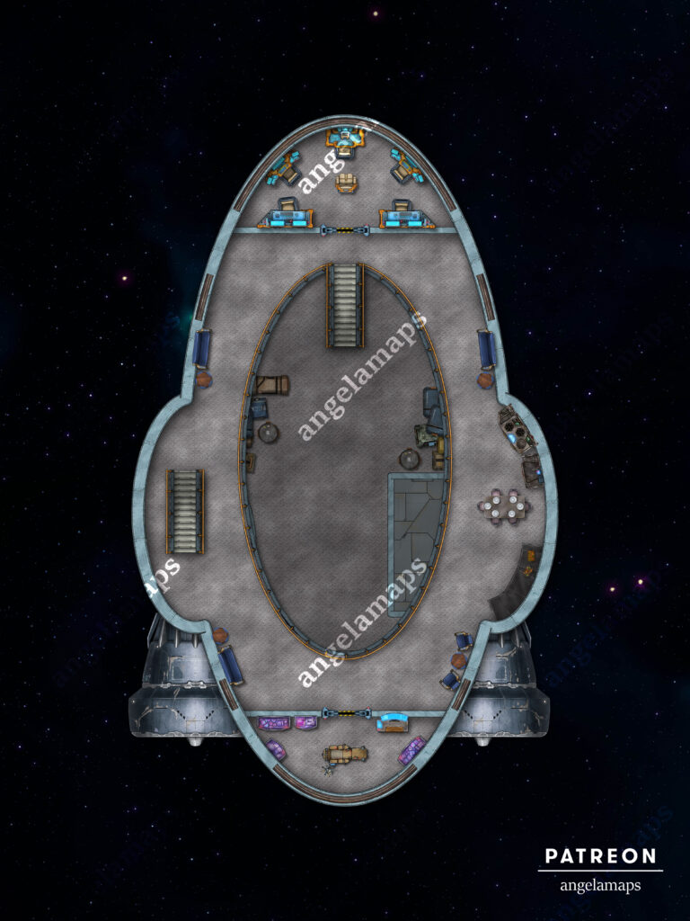 Spaceship battle map