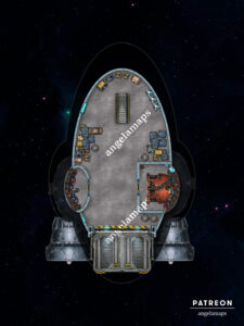 Spaceship battle map