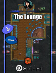 The Lounge - animated battle map pack with Foundry VTT