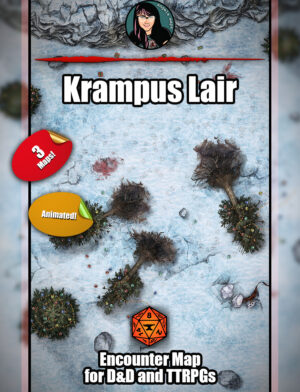 Krampus Lair - animated battle map pack with Foundry VTT