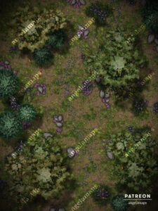Cool magical forest battle map
