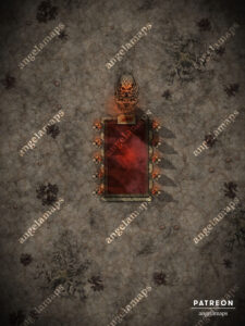 A shrine to a cthulhu like god battle map