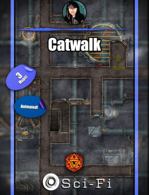 Catwalk - animated battle map pack with Foundry VTT
