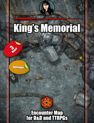 King's Memorial - animated battle map pack with Foundry VTT