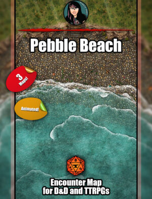 Pebble Beach - animated battle map pack with Foundry VTT