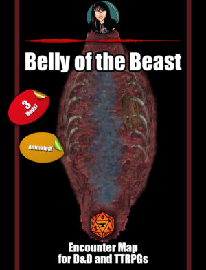 Belly of the Beast - animated battle map pack with Foundry VTT