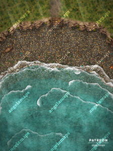 Pebble Beach animated battle map pack for FVTT