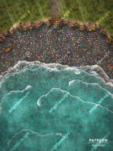 Pebble Beach animated battle map pack for FVTT