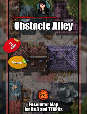 Obstacle Alley - animated battle map pack with Foundry VTT