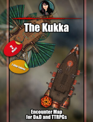 The Kukka Airship - battle map pack with Foundry VTT