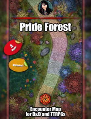 Pride Forest -  animated battle map pack with Foundry VTT