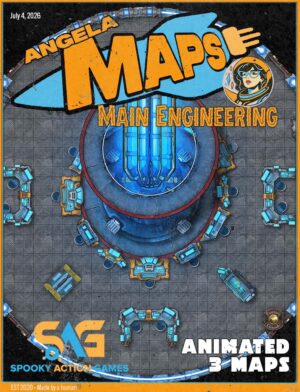 Main Engineering - sci-fi battle map pack with Foundry VTT