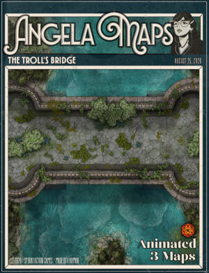 The Troll's Bridge - animated battle map pack with Foundry VTT
