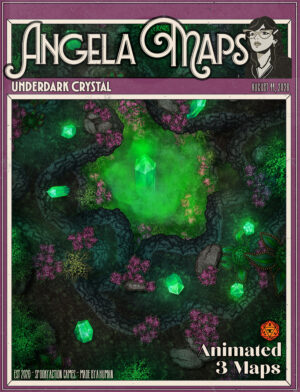Underdark Crystal - animated battle map pack with Foundry VTT
