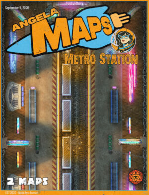 Vintage Metro Station - future/past battle map pack with Foundry VTT